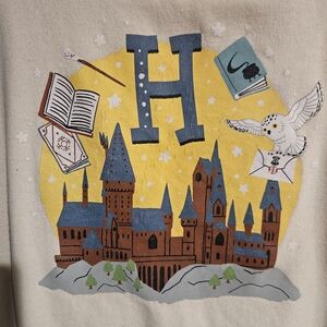 Boxlunch Harry Potter Hogwarts Castle Pastel Colorblock Kids Pullover Hoodie